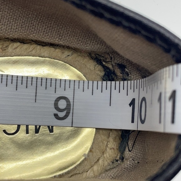 MICHAEL Kors Meg Logo Pattern Espadrille Ballet Flats Shoes Size 8.5 9 - Picture 9 of 10